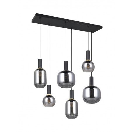 Trio Lampa wisząca nowoczesna DIVA 319800632 czarny