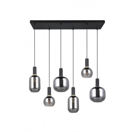 Trio Lampa wisząca nowoczesna DIVA 319800632 czarny