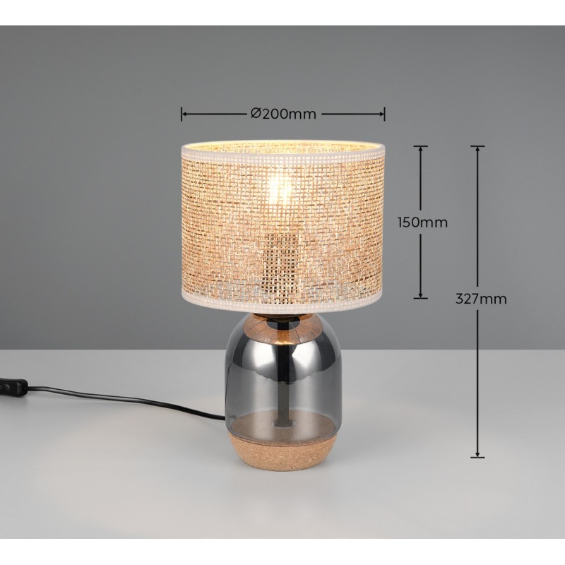 Trio Lampa stołowa TARA 564900157 srebrny i odcienie srebra