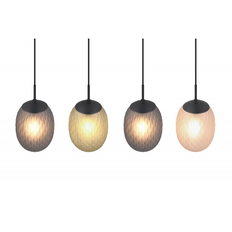 Trio Lampa wisząca nowoczesna FACETTE 364200417 czarny, inny