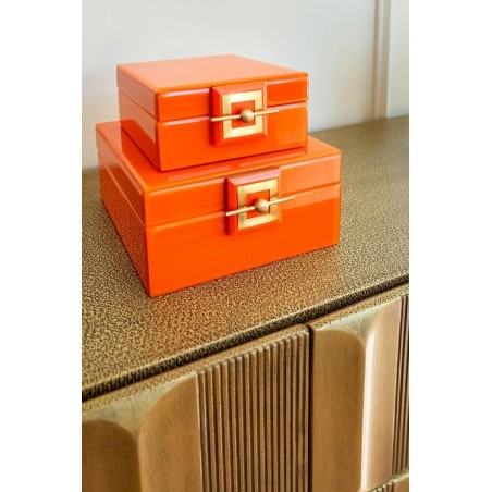 RICHMOND pojemnik na biżuterię BODINE L   pomarańczowy