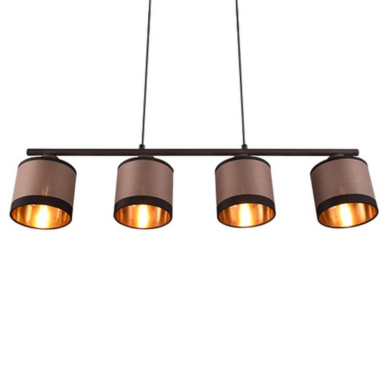 RL Lampa wisząca nowoczesna DAVOS R31554041 czarny, szary i odcienie szarości