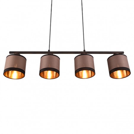 RL Lampa wisząca nowoczesna DAVOS R31554041 czarny, szary i odcienie szarości