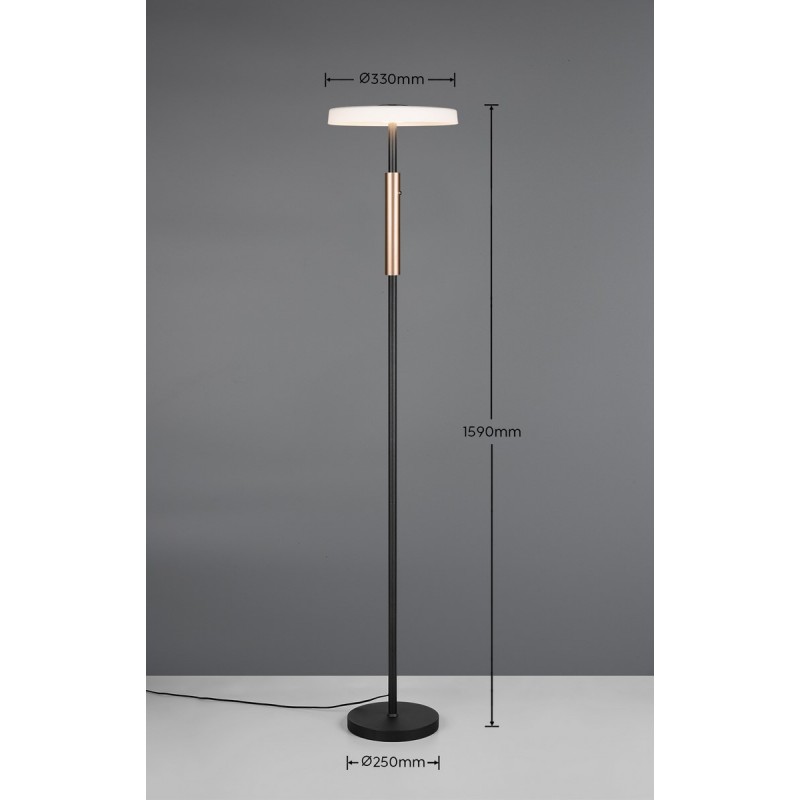 Trio Lampa podłogowa CELESTE 454910165 brązowy i odcienie brązu, czarny