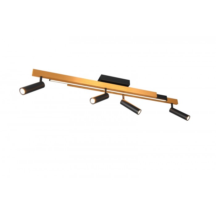 Trio Lampa natynkowa ZENO 648310580 czarny, złoty i odcienie złota