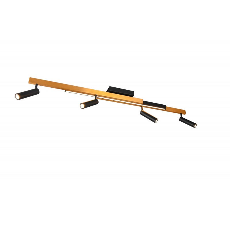 Trio Lampa natynkowa ZENO 648310580 czarny, złoty i odcienie złota