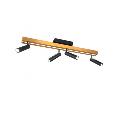 Trio Lampa natynkowa ZENO 648310580 czarny, złoty i odcienie złota