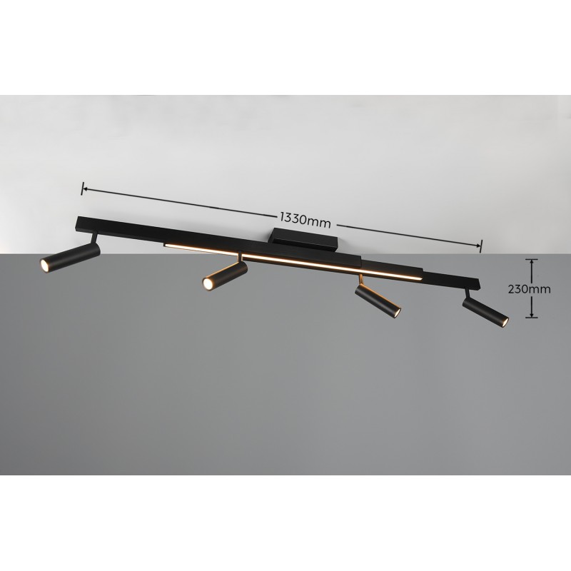 Trio Lampa natynkowa ZENO 648310532 czarny