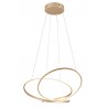 Trio Lampa wisząca LED nowoczesna DARVIN 349119179 złoty i odcienie złota