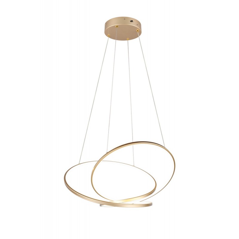 Trio Lampa wisząca LED nowoczesna DARVIN 349119179 złoty i odcienie złota