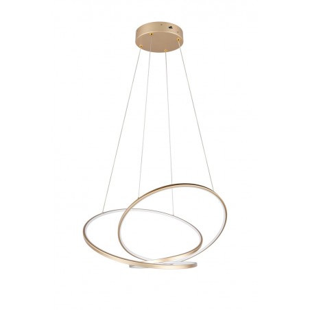 Trio Lampa wisząca LED nowoczesna DARVIN 349119179 złoty i odcienie złota