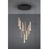 Trio Lampa wisząca LED nowoczesna FIATO 352091117 czarny, brązowy i odcienie brązu