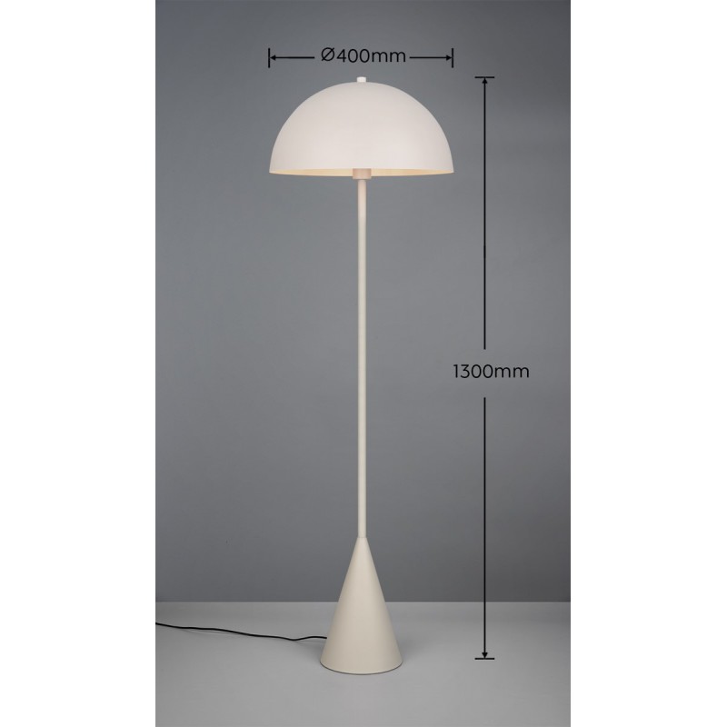Trio Lampa podłogowa ALFIE 465000176 szary i odcienie szarości