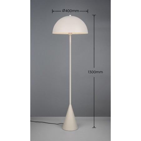 Trio Lampa podłogowa ALFIE 465000176 szary i odcienie szarości