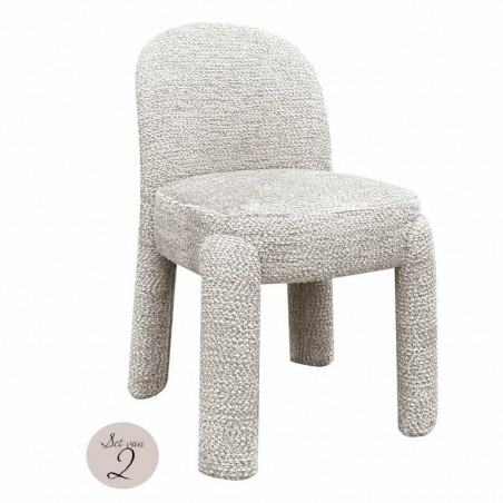 Richmond Zestaw Krzeseł Brandi Jasny Beż