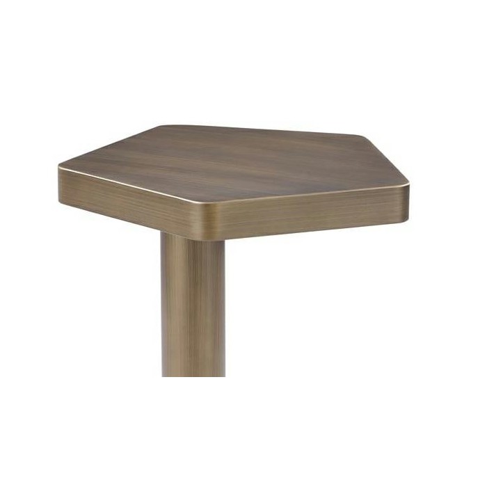 Richmond Stolik Hexa Szczotkowane Złoto