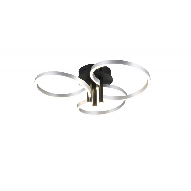 Trio Lampa natynkowa CARUSO 648110605 szary i odcienie szarości