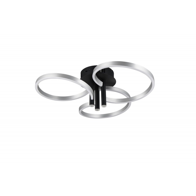 Trio Lampa natynkowa CARUSO 648110605 szary i odcienie szarości