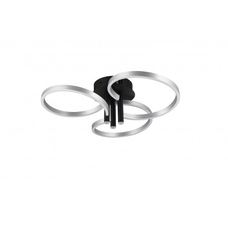 Trio Lampa natynkowa CARUSO 648110605 szary i odcienie szarości