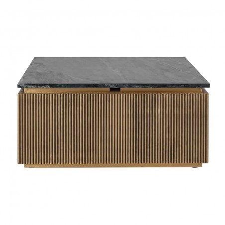 Richmond Stolik Kawowy Ironville -        Marmur, Metal, Mdf, Sklejka Brzozowa