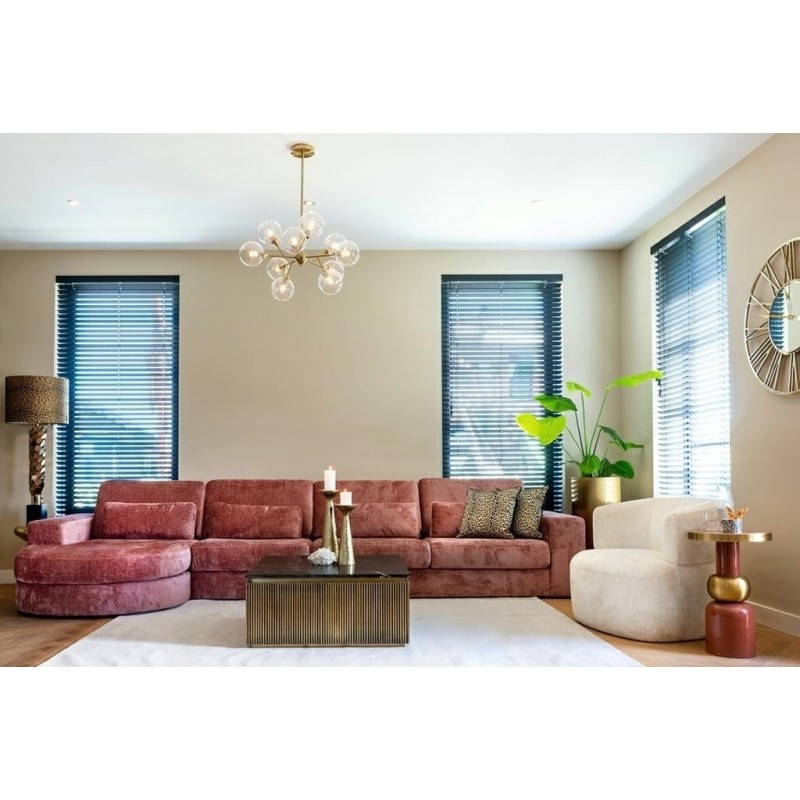 Richmond Stolik Kawowy Ironville -        Marmur, Metal, Mdf, Sklejka Brzozowa