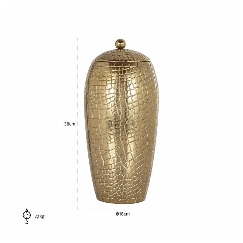 Richmond Pojemnik Ozdobny Marieke S       Złoty