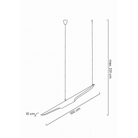 MOOSEE lampa wisząca CONTEO czarna