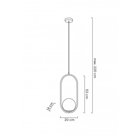MOOSEE lampa wisząca AURELIA 50 złota