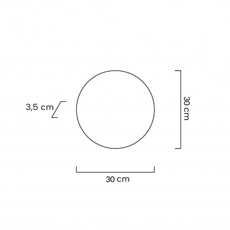 Moosee Lampa Ścienna Shadow Sun 30 Złota