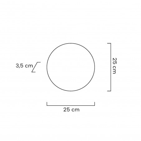 Moosee Lampa Ścienna Shadow Sun 25 Złota