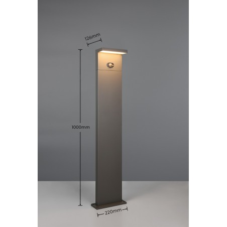 Trio Lampa Zewnętrzna Stojąca Blyde Hybrid 453569142 Antracyt