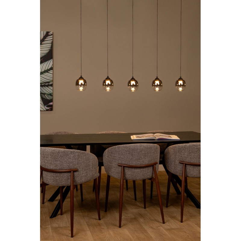 Lucide Lampa Wisząca Led Nowoczesna Tamino 74419/25/30 Czarny, Szary I Odcienie Szarości