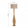 Trio Lampa Podłogowa Toba 467200130 Naturalny, Naturalny