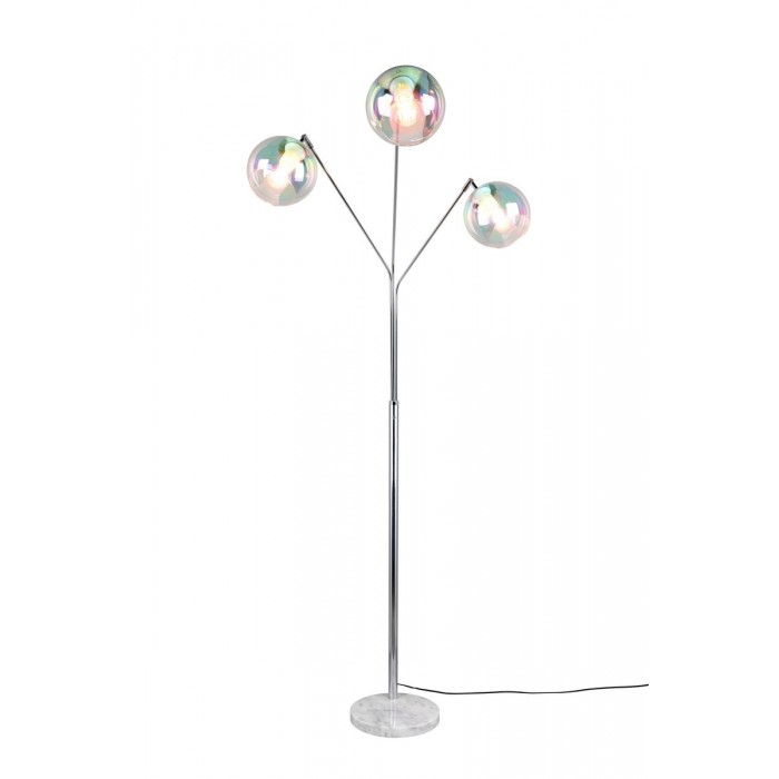Trio Lampa Podłogowa Paxton 416900306 Srebrny I...