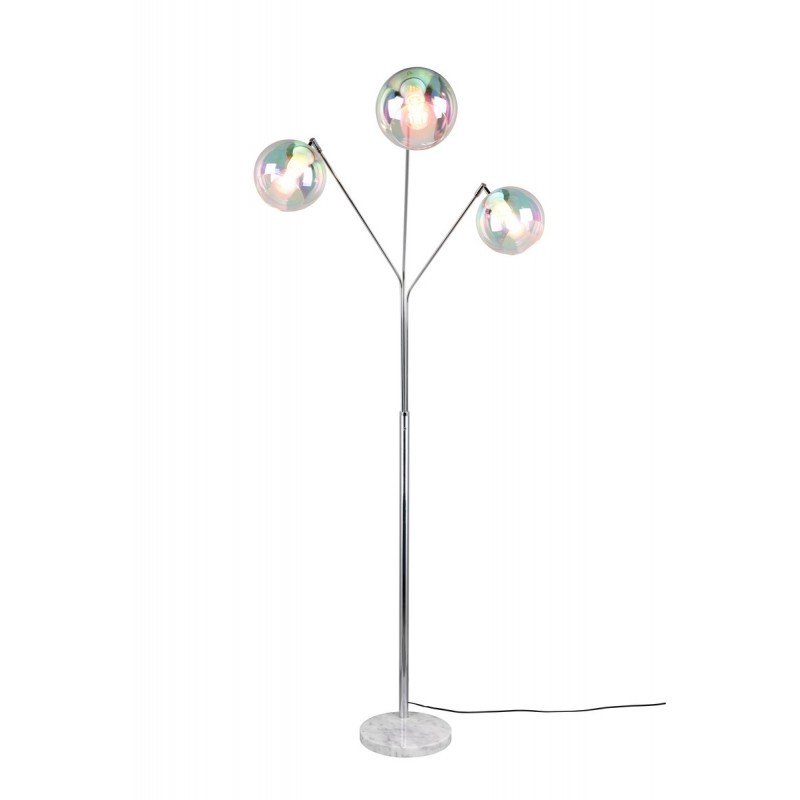 Trio Lampa Podłogowa Paxton 416900306 Srebrny I Odcienie Srebra