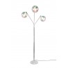 Trio Lampa Podłogowa Paxton 416900306 Srebrny I Odcienie Srebra