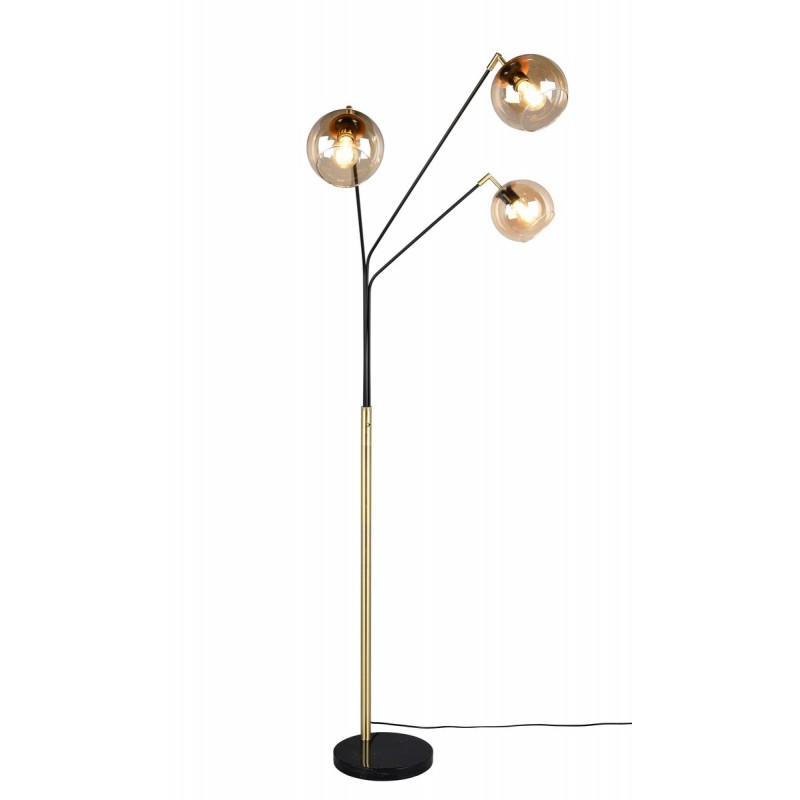 Trio Lampa Podłogowa Paxton 416900380 Złoty I Odcienie Złota, Czarny