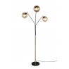 Trio Lampa Podłogowa Paxton 416900380 Złoty I Odcienie Złota, Czarny