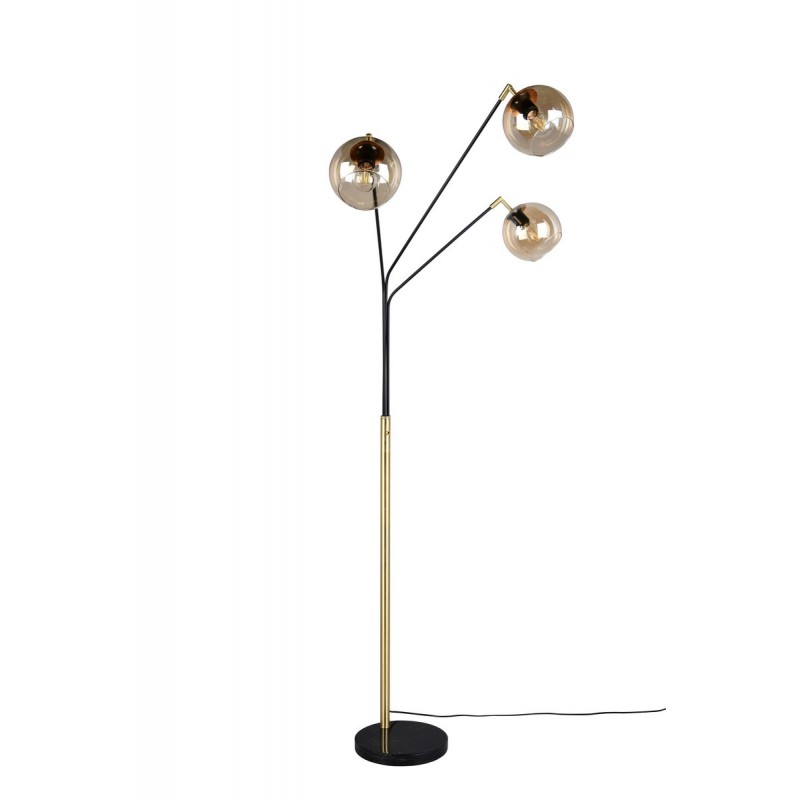 Trio Lampa Podłogowa Paxton 416900380 Złoty I Odcienie Złota, Czarny