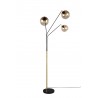Trio Lampa Podłogowa Paxton 416900380 Złoty I Odcienie Złota, Czarny