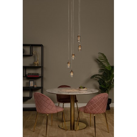 Lucide Lampa Wisząca Led Nowoczesna Berliane 00430/21/60 Złoty I Odcienie Złota