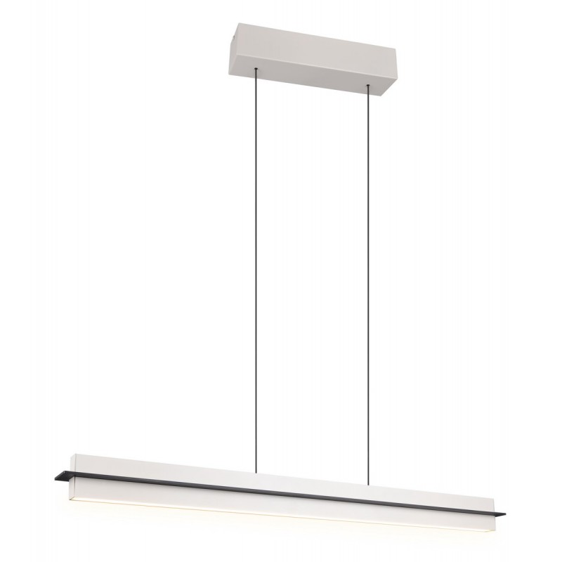 Trio Lampa Wisząca Led Nowoczesna Emerson 346710176 Szary I Odcienie Szarości