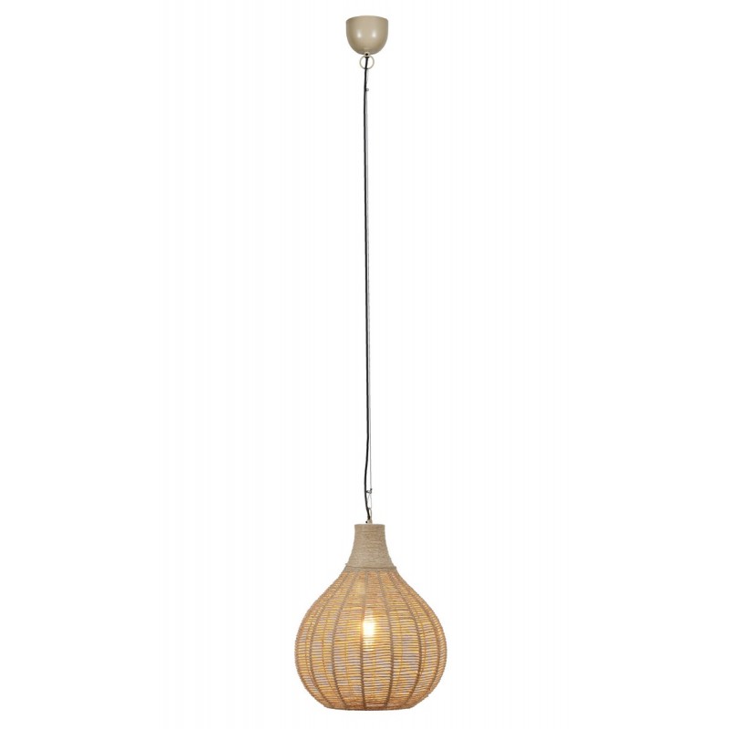 Trio Lampa Wisząca Nowoczesna Janne 366790136 Naturalny, Czarny