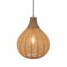 Trio Lampa Wisząca Nowoczesna Janne 366790136 Naturalny, Czarny