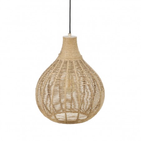 Trio Lampa Wisząca Nowoczesna Janne 366790136 Naturalny, Czarny