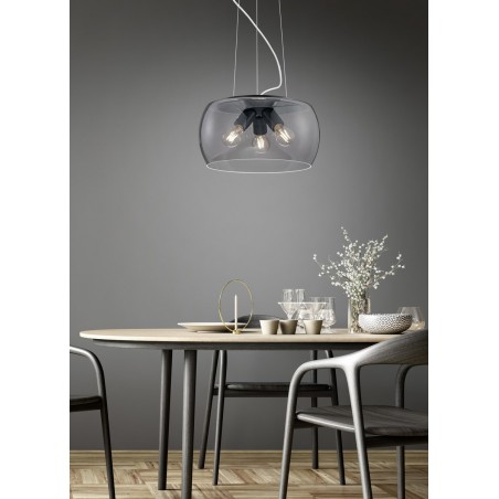 Trio Lampa Wisząca Nowoczesna Valente 300600342 Antracyt