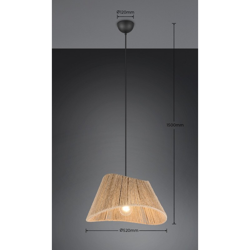 Rl Lampa Wisząca Nowoczesna Valerie R31881036 Czarny, Naturalny