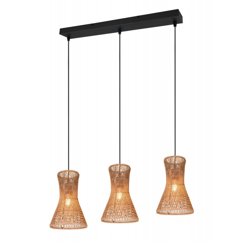 Rl Lampa Wisząca Nowoczesna Bijou R31833026 Czarny, Brązowy I Odcienie Brązu