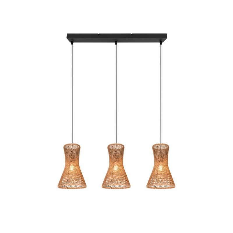 Rl Lampa Wisząca Nowoczesna Bijou R31833026 Czarny, Brązowy I Odcienie Brązu