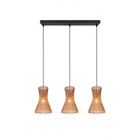 Rl Lampa Wisząca Nowoczesna Bijou R31833026 Czarny, Brązowy I Odcienie Brązu